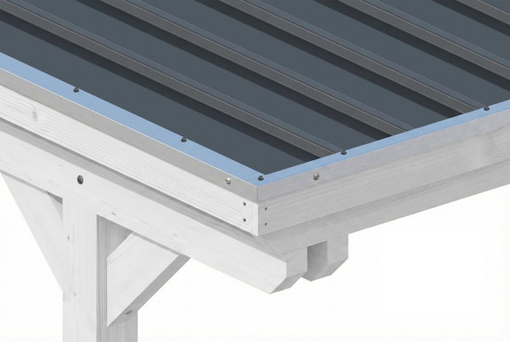 Skan Holz Emsland - Flachdach Caravan-Carport aus Leimholz Breite 402 cm