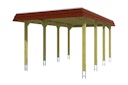 Vorschaubild Skan Holz Spreewald - Walmdach Carport Breite 345 cm