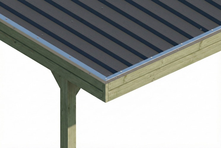 Skan Holz Carport Friesland 320x555 cm inkl. 1 Einfahrtsbogen Set E