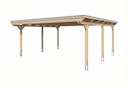 Vorschaubild Skan Holz Emsland - Flachdach Doppelcarport aus Leimholz Breite 609 cm