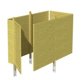 Skan Holz Abstellraum C1 für Carports - Profilschalung Skan Holz Abstellraum C1 für Carports - ProfilschalungZubehörbild