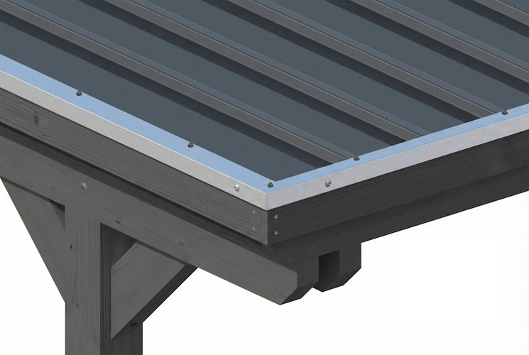 Skan Holz Emsland - Flachdach Caravan-Carport aus Leimholz Breite 402 cm