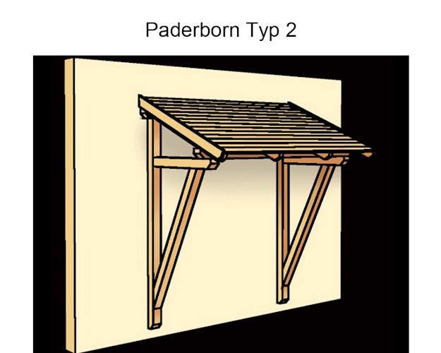 Skan Holz Pultdach Vordach Paderborn