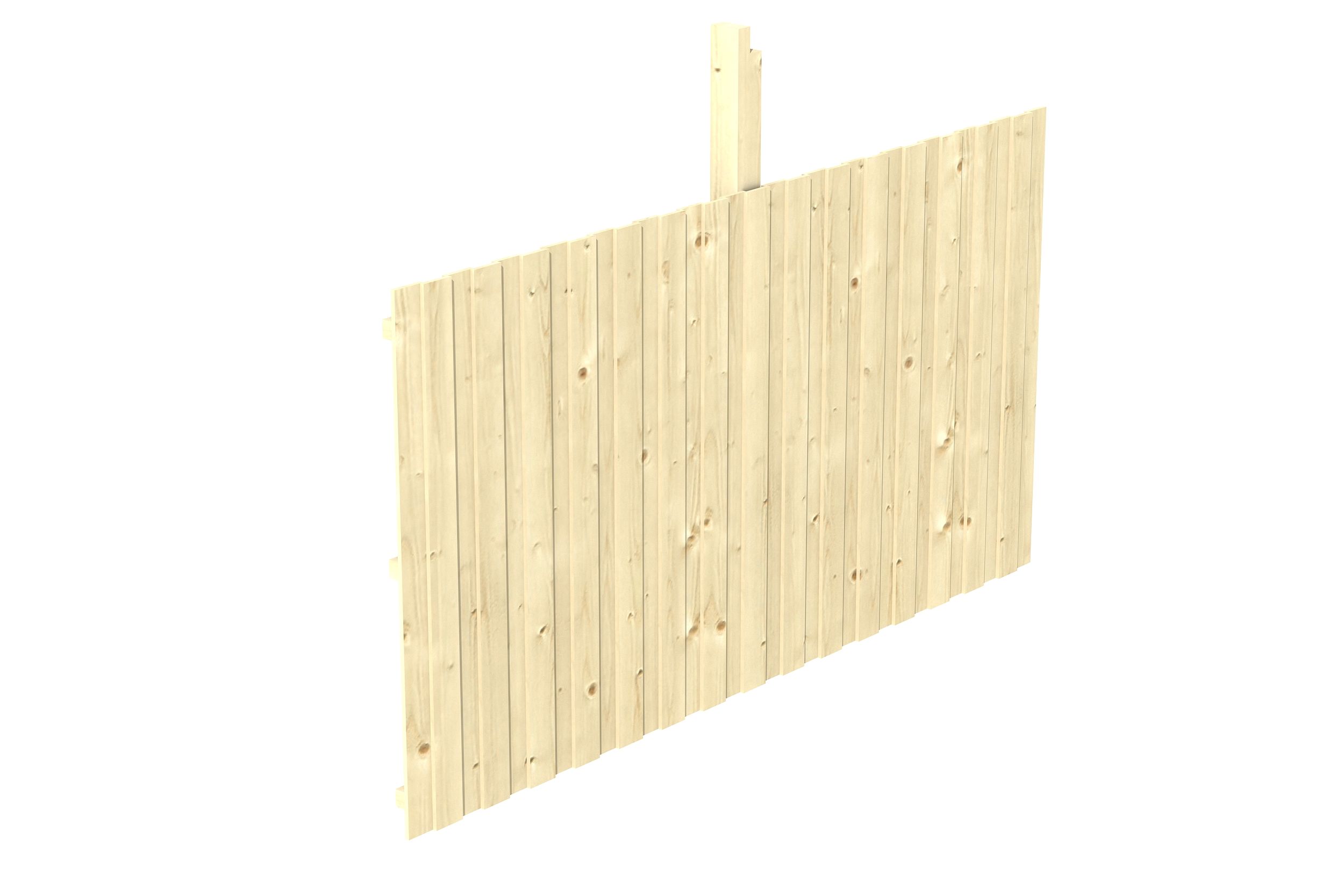 Skan Holz Rückwand für Leimholz Einzel- Carports - Deckelschalung