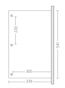 Vorschaubild Skan Holz Terrassenüberdachung Venezia mit Mittelpfosten Breite 541 cm