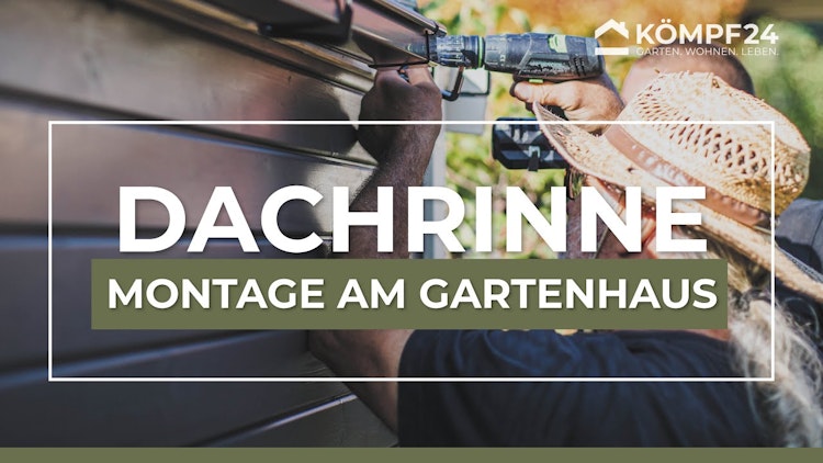 Kunststoff Dachrinnenset 304A für Pultdach/Flachdach Gartenhäuser Kunststoff Dachrinnenset 304A für Pultdach/Flachdach Gartenhäuser